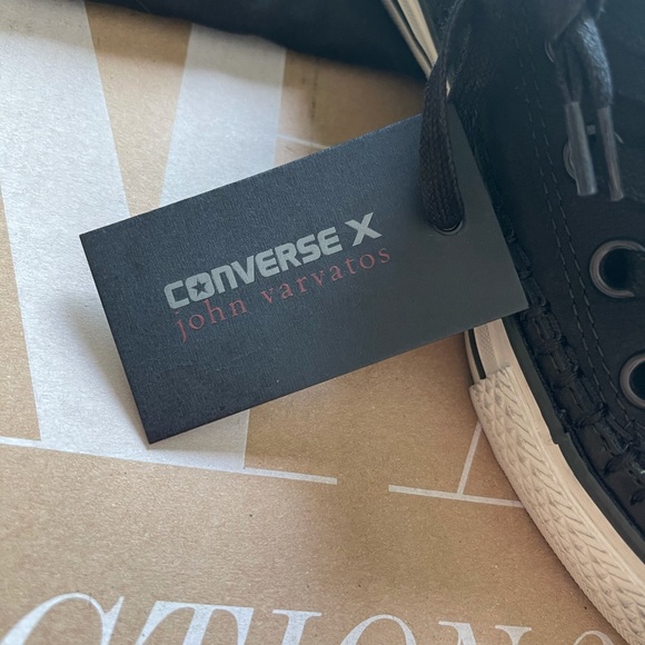 NEW JOHN VARVATOS CONVERSE LEATHER TURTLE SNEAKERS - Picture 12 of 13